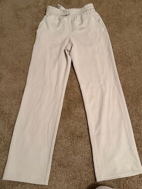 lululemon athletica Cream Pull-On Sweatpants